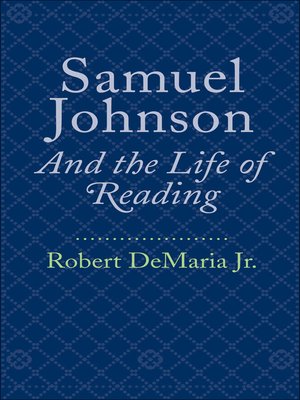 cover image of Samuel Johnson and the Life of Reading